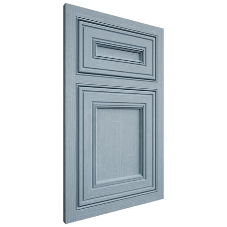 Shiloh Cabinetry Beaded Inset Glenbrook White Oak Quarter Sawn Sky Door