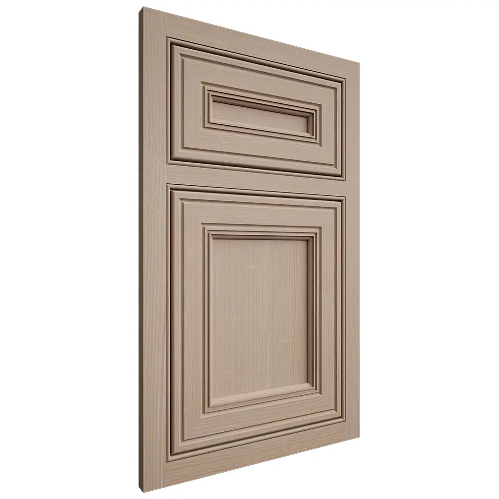 Shiloh Cabinetry Beaded Inset Glenbrook White Oak Quarter Sawn Straw Door