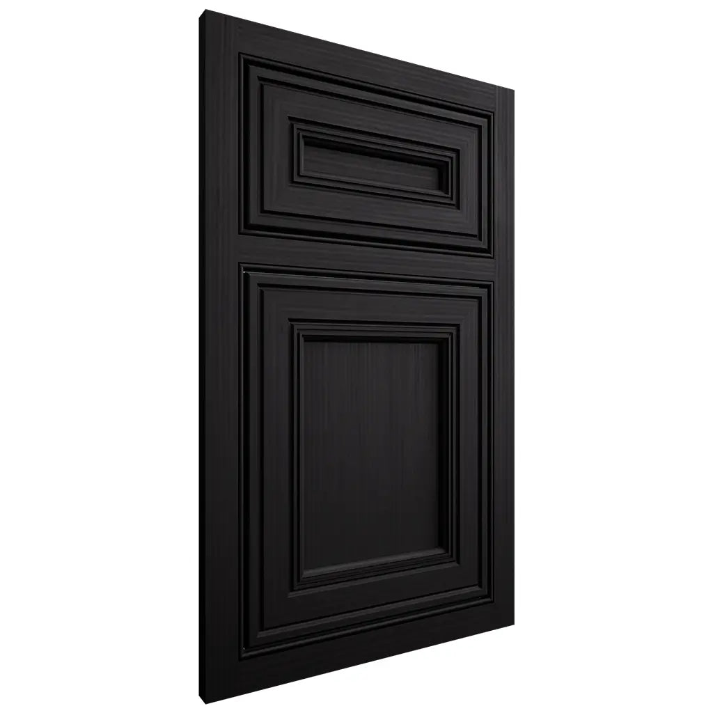 Shiloh Cabinetry Beaded Inset Glenbrook White Oak Rift Cut Ink Door
