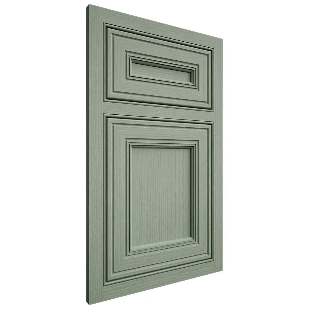 Shiloh Cabinetry Beaded Inset Glenbrook White Oak Rift Cut Moss Door