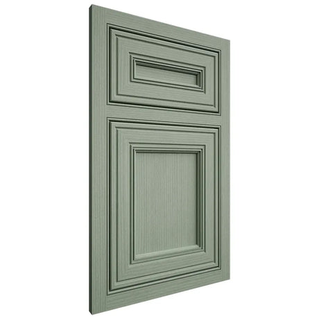 Shiloh Cabinetry Beaded Inset Glenbrook White Oak Rift Cut Moss Door
