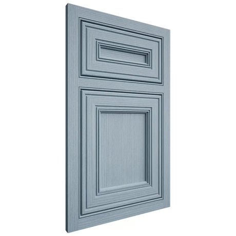 Shiloh Cabinetry Beaded Inset Glenbrook White Oak Rift Cut Sky Door