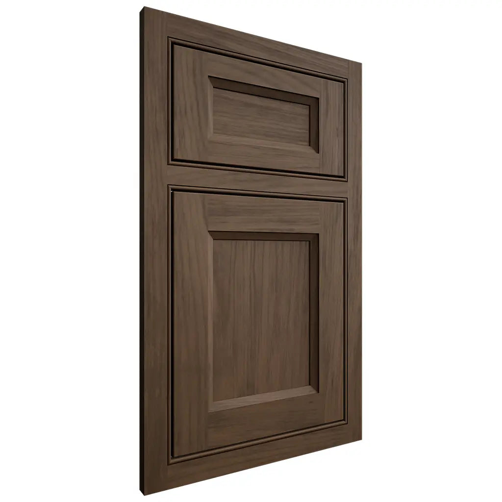 Shiloh Cabinetry Beaded Inset Greensboro Alder Plain Cut Caviar Door