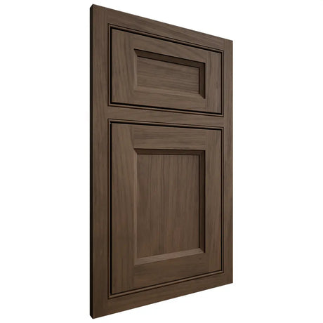 Shiloh Cabinetry Beaded Inset Greensboro Alder Plain Cut Caviar Door
