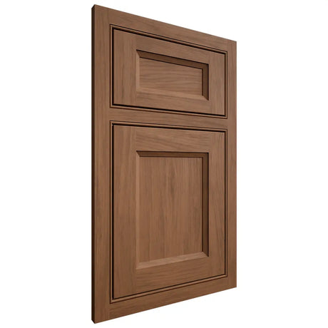 Shiloh Cabinetry Beaded Inset Greensboro Alder Plain Cut Walnut Door