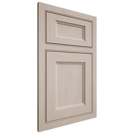 Shiloh Cabinetry Beaded Inset Greensboro Alder Plain Cut White Sands Door