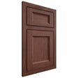 Shiloh Cabinetry Beaded Inset Greensboro Cherry Plain Cut Bourbon Door
