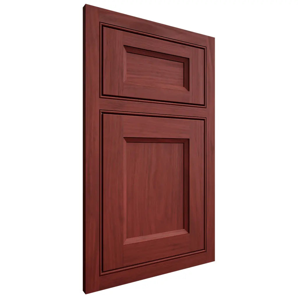 Shiloh Cabinetry Beaded Inset Greensboro Cherry Plain Cut Red Door