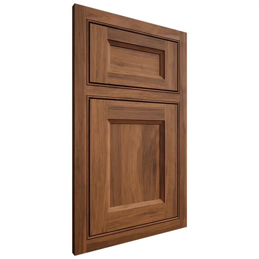 Shiloh Cabinetry Beaded Inset Greensboro Hickory Plain Cut Burnt Sugar Door