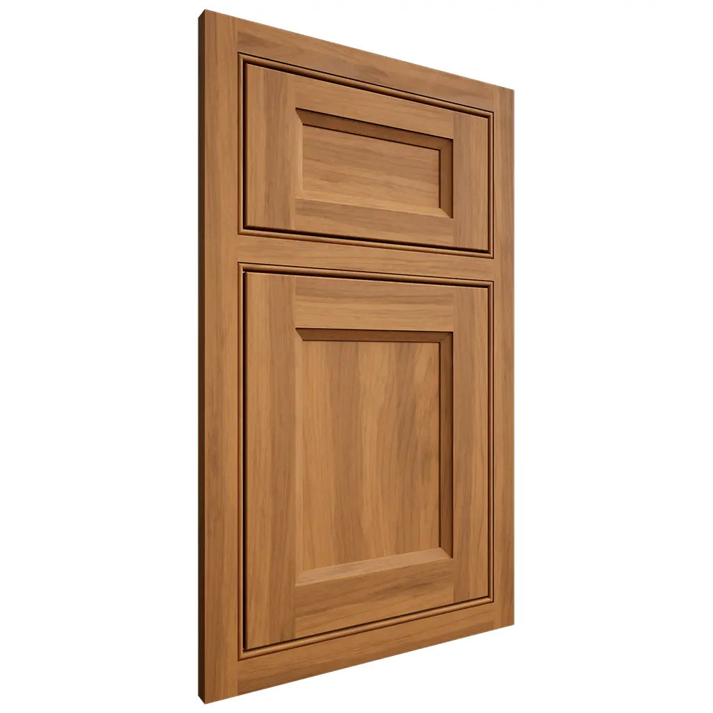 Shiloh Cabinetry Beaded Inset Greensboro Hickory Plain Cut Medium Door