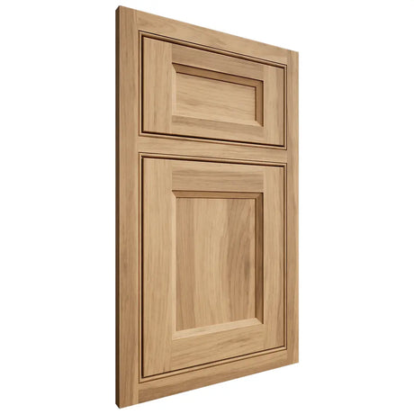 Shiloh Cabinetry Beaded Inset Greensboro Hickory Plain Cut Natural Door