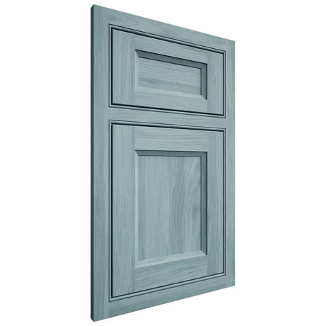 Shiloh Cabinetry Beaded Inset Greensboro Hickory Plain Cut Sky Door