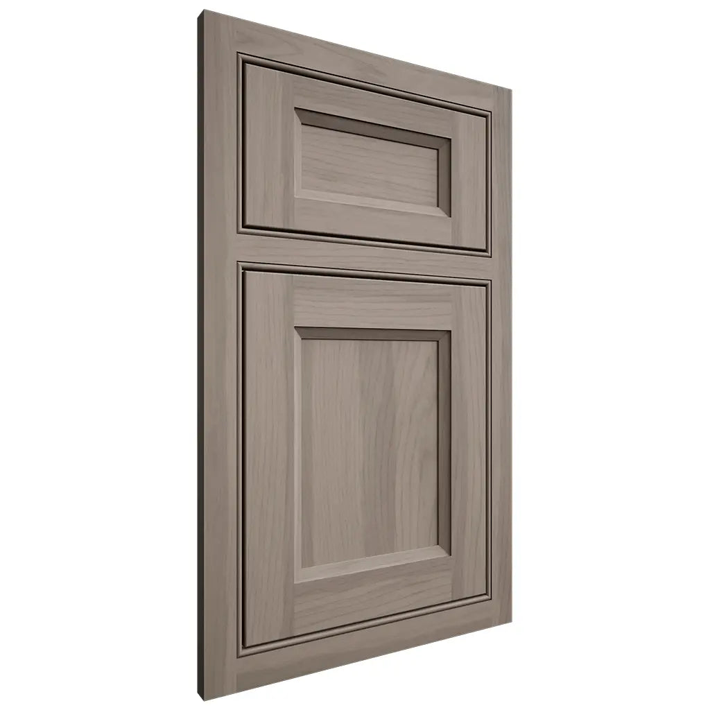 Shiloh Cabinetry Beaded Inset Greensboro Hickory Plain Cut Sterling Door