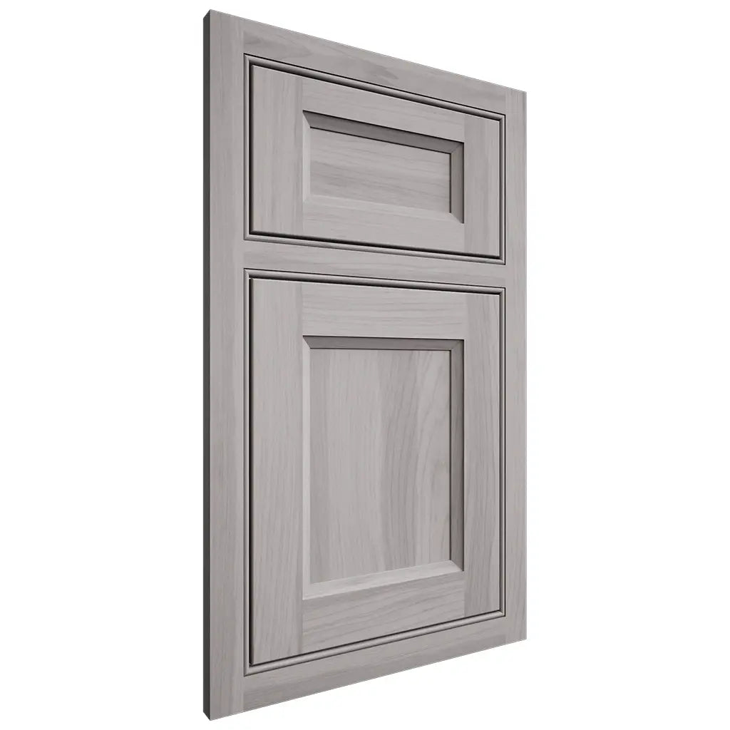 Shiloh Cabinetry Beaded Inset Greensboro Hickory Plain Cut Stratus Door
