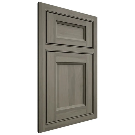 Shiloh Cabinetry Beaded Inset Greensboro Hickory Plain Cut Thyme Door