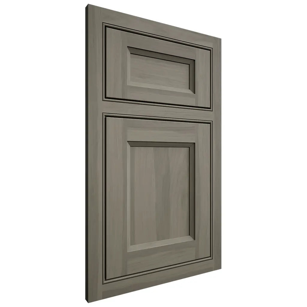 Shiloh Cabinetry Beaded Inset Greensboro Hickory Plain Cut Thyme Door