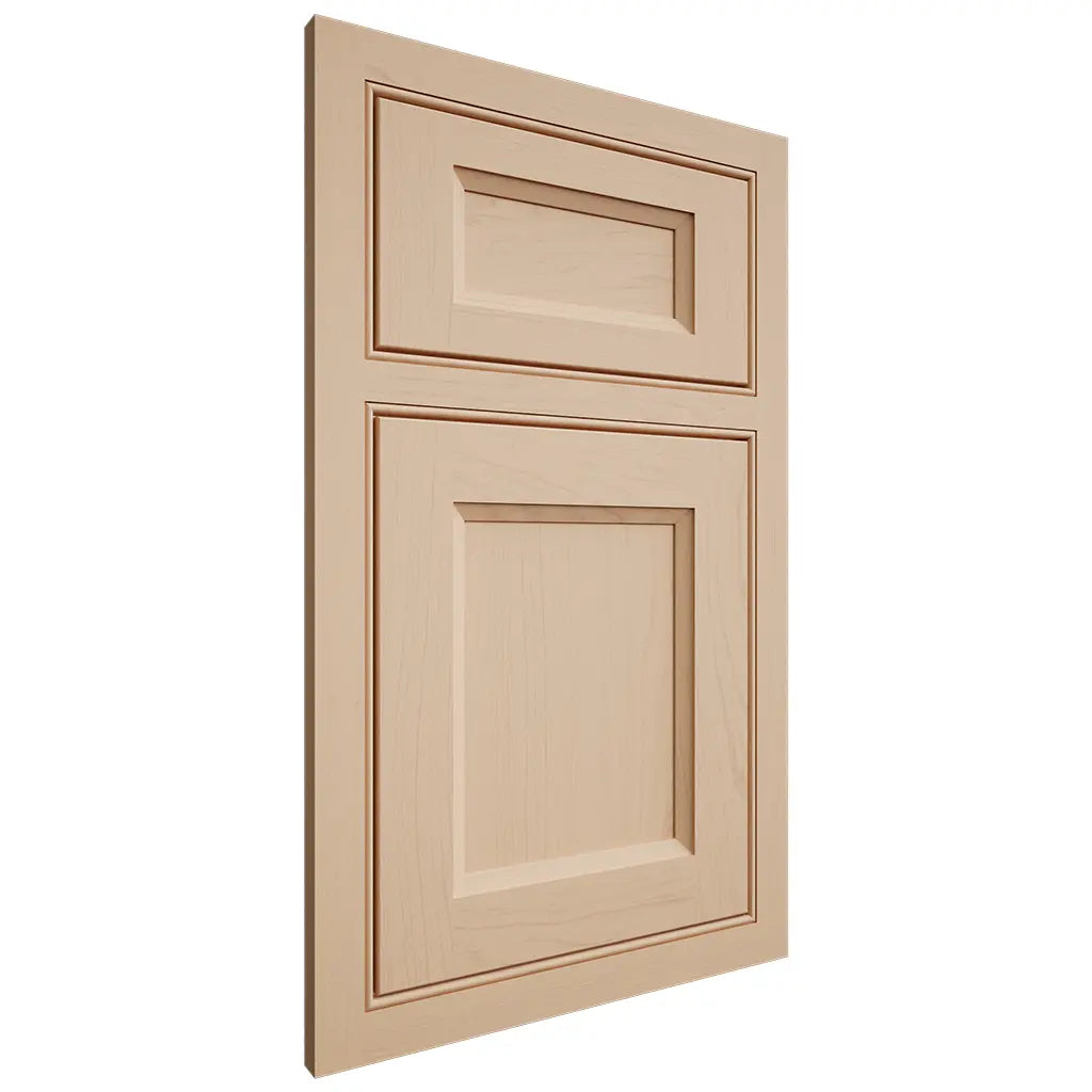 Shiloh Cabinetry Beaded Inset Greensboro Maple Plain Cut Natural Door