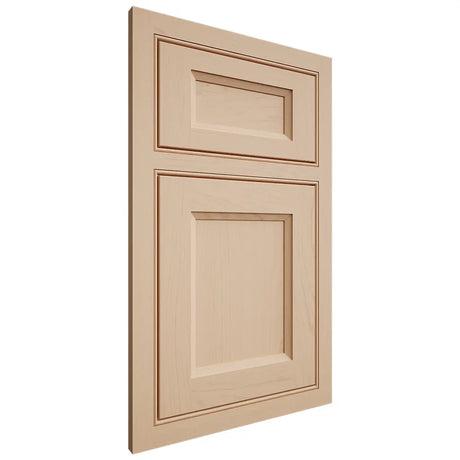 Shiloh Cabinetry Beaded Inset Greensboro Maple Plain Cut Natural Door