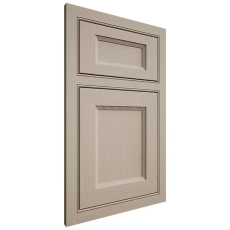 Shiloh Cabinetry Beaded Inset Greensboro Maple Plain Cut Pebble Door