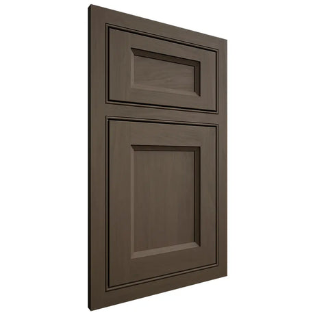 Shiloh Cabinetry Beaded Inset Greensboro Maple Plain Cut Perfect Brown Door