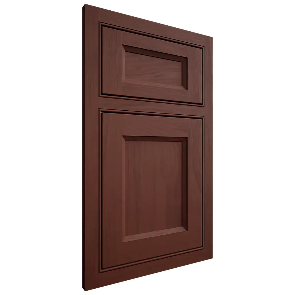 Shiloh Cabinetry Beaded Inset Greensboro Maple Plain Cut Sable Door