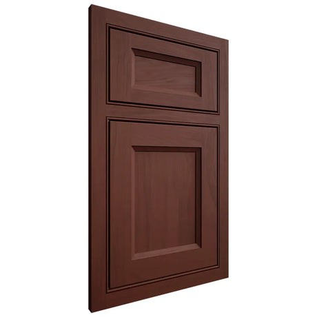 Shiloh Cabinetry Beaded Inset Greensboro Maple Plain Cut Sable Door