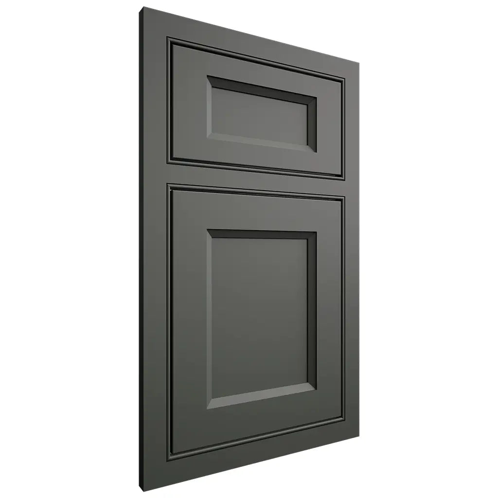 Shiloh Cabinetry Beaded Inset Greensboro Paintable Pewter Green Door