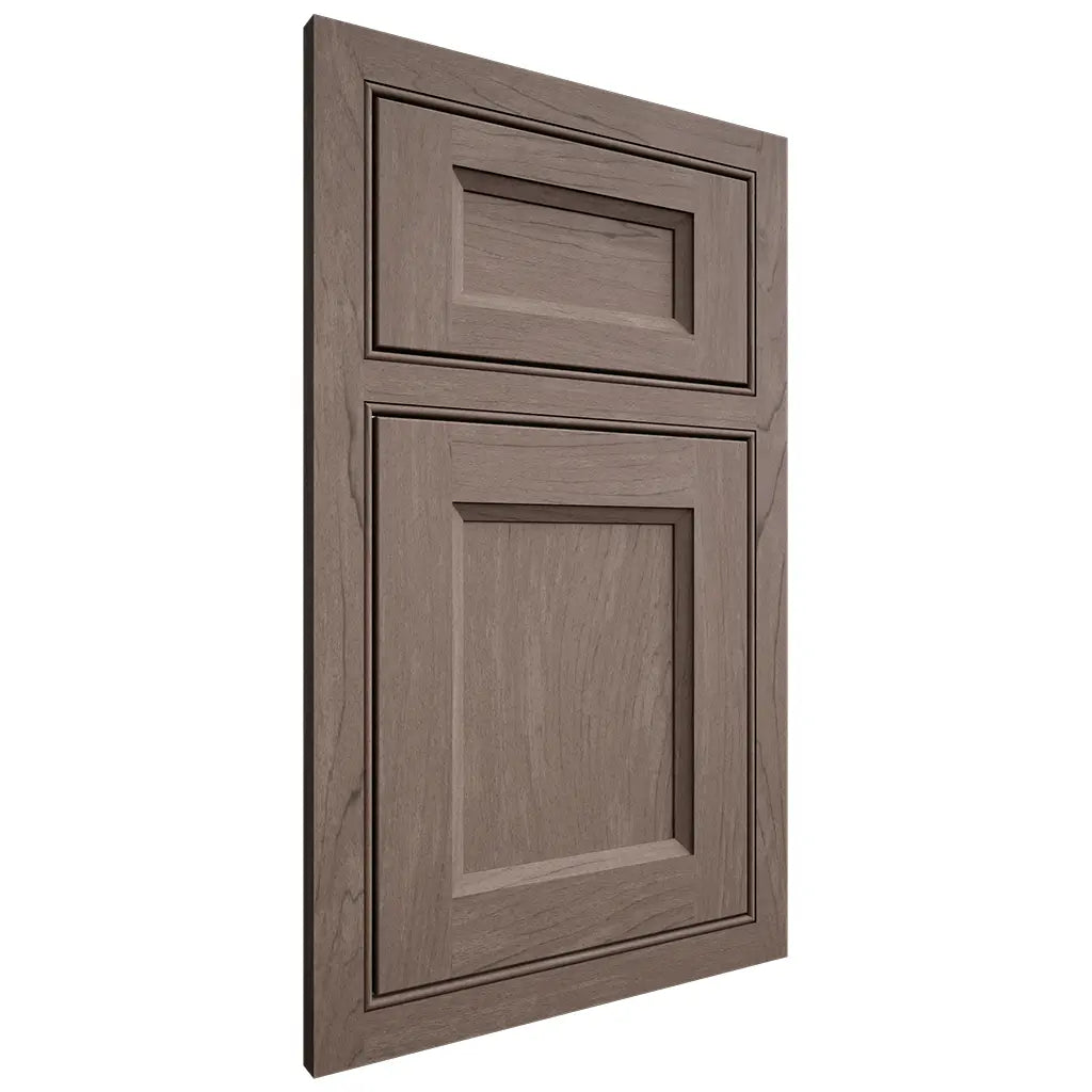 Shiloh Cabinetry Beaded Inset Greensboro Poplar Plain Cut River Rock Door