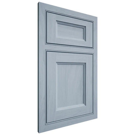 Shiloh Cabinetry Beaded Inset Greensboro Poplar Plain Cut Sky Door