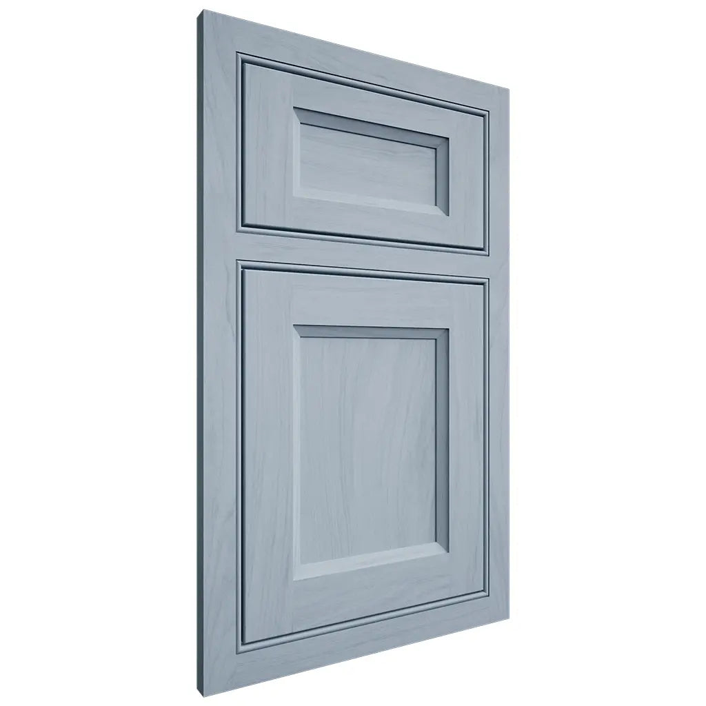 Shiloh Cabinetry Beaded Inset Greensboro Poplar Plain Cut Sky Door