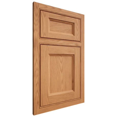 Shiloh Cabinetry Beaded Inset Greensboro Red Oak Plain Cut Medium Door
