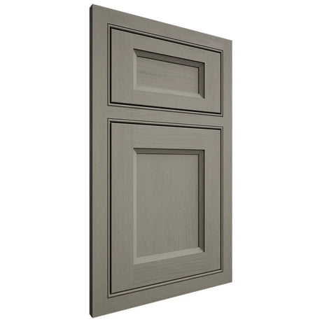 Shiloh Cabinetry Beaded Inset Greensboro Walnut Plain Cut Thyme Door