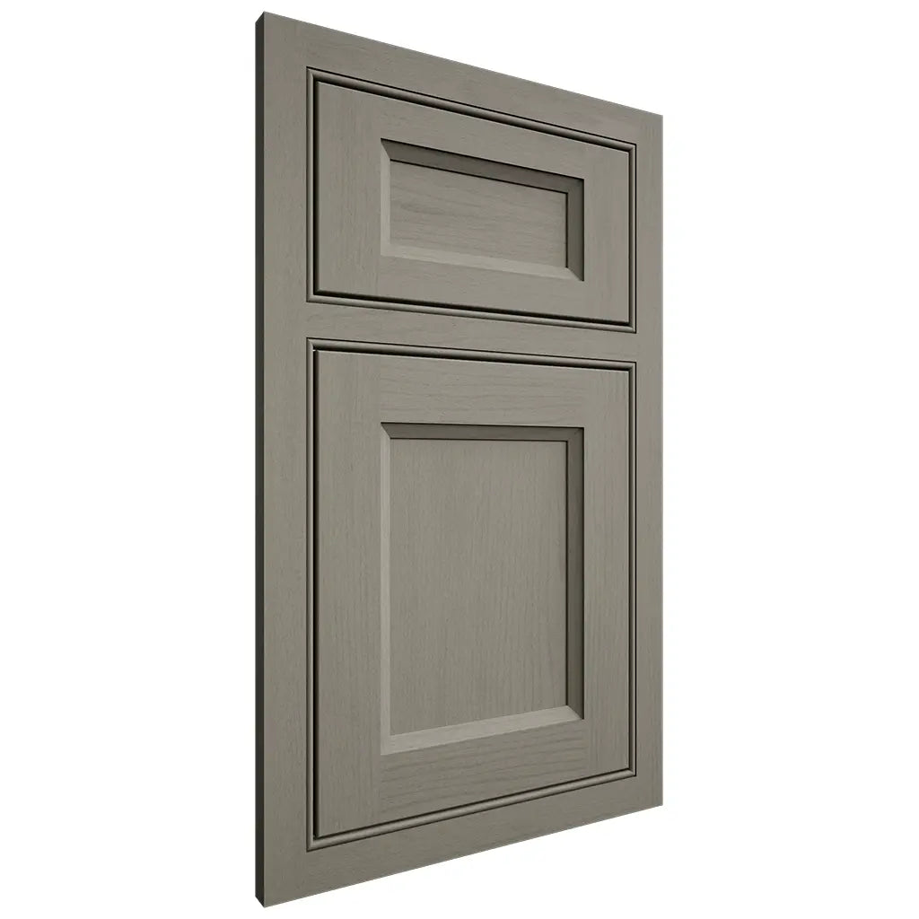 Shiloh Cabinetry Beaded Inset Greensboro Walnut Plain Cut Thyme Door