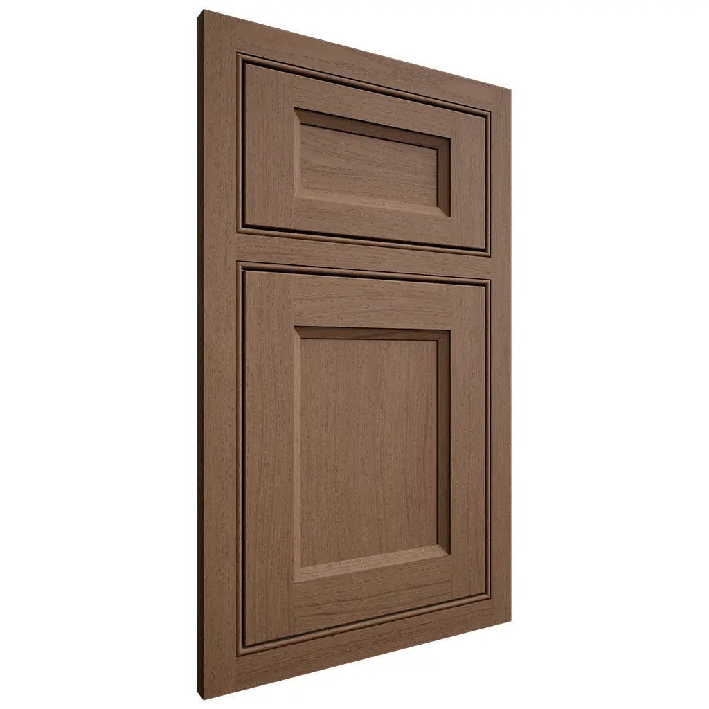 Shiloh Cabinetry Beaded Inset Greensboro White Oak Plain Cut Autumn Door