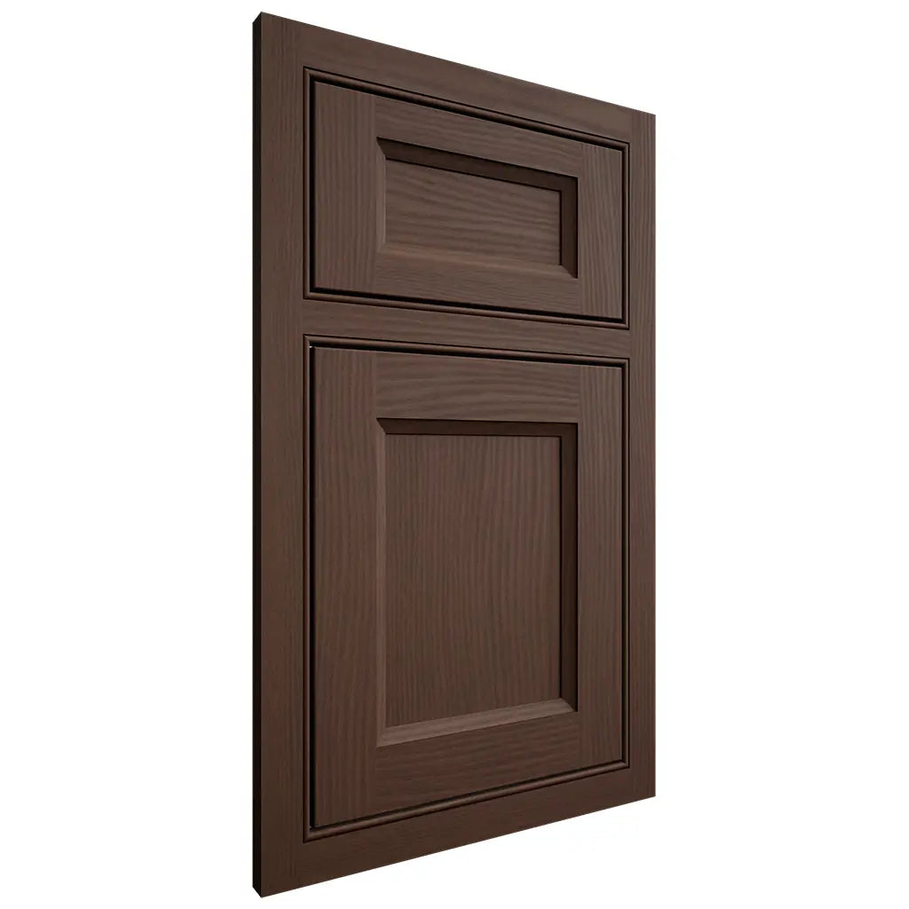 Shiloh Cabinetry Beaded Inset Greensboro White Oak Plain Cut Braun Door