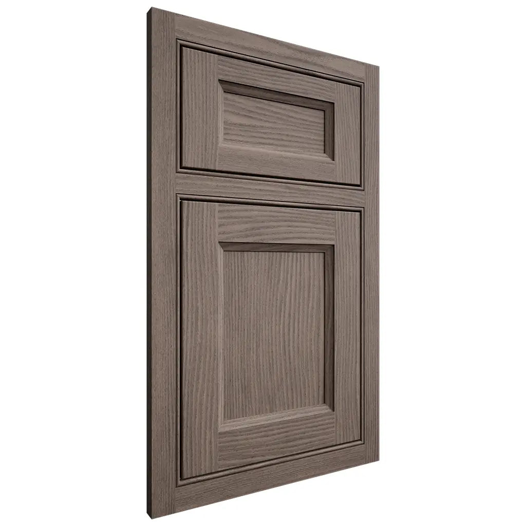 Shiloh Cabinetry Beaded Inset Greensboro White Oak Plain Cut Clay Door
