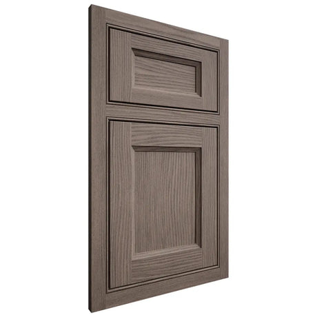 Shiloh Cabinetry Beaded Inset Greensboro White Oak Plain Cut Clay Door
