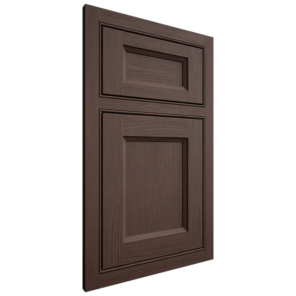 Shiloh Cabinetry Beaded Inset Greensboro White Oak Plain Cut Dusk Door