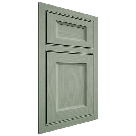 Shiloh Cabinetry Beaded Inset Greensboro White Oak Plain Cut Moss Door