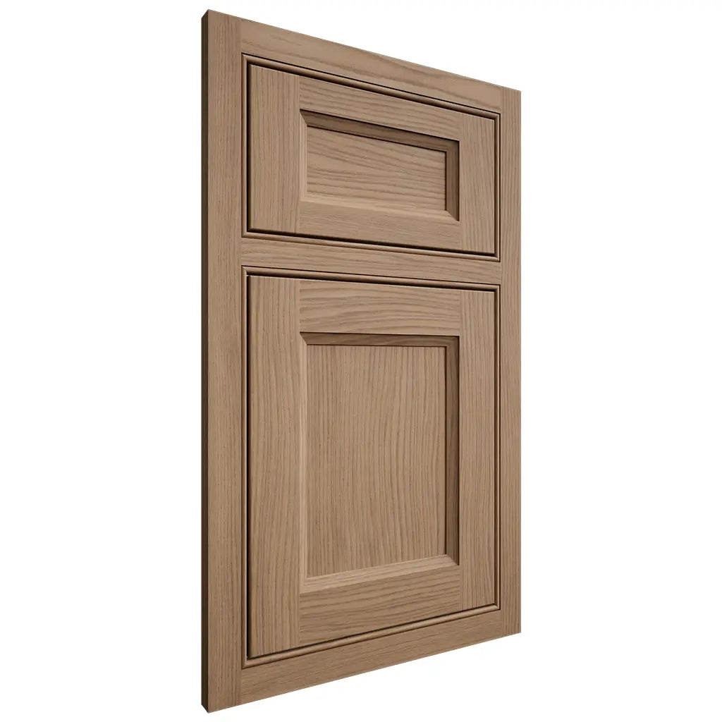 Shiloh Cabinetry Beaded Inset Greensboro White Oak Plain Cut Natural Door