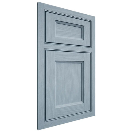 Shiloh Cabinetry Beaded Inset Greensboro White Oak Plain Cut Sky Door