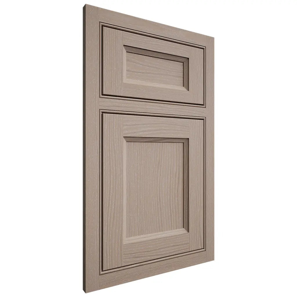 Shiloh Cabinetry Beaded Inset Greensboro White Oak Plain Cut Whitewash Door