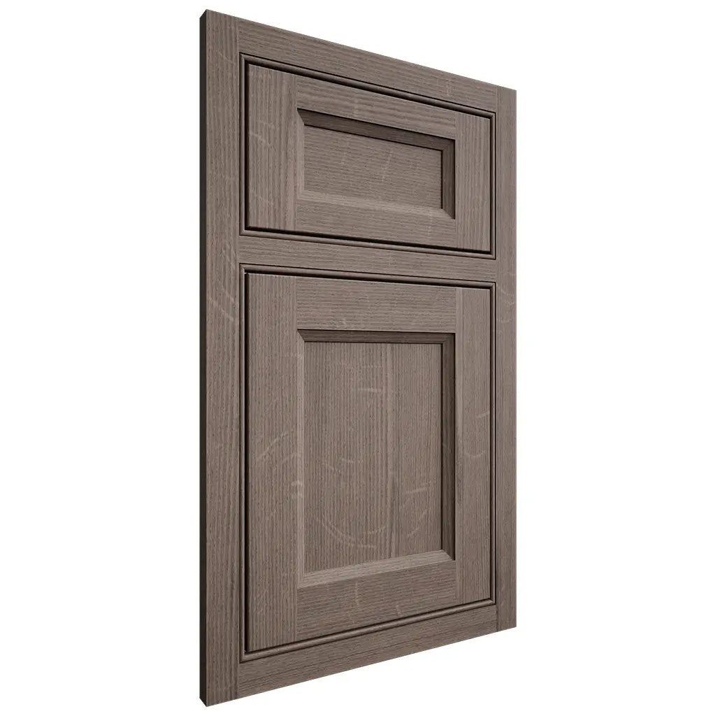 Shiloh Cabinetry Beaded Inset Greensboro White Oak Quarter Sawn Clay Door