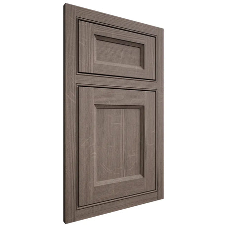 Shiloh Cabinetry Beaded Inset Greensboro White Oak Quarter Sawn Clay Door
