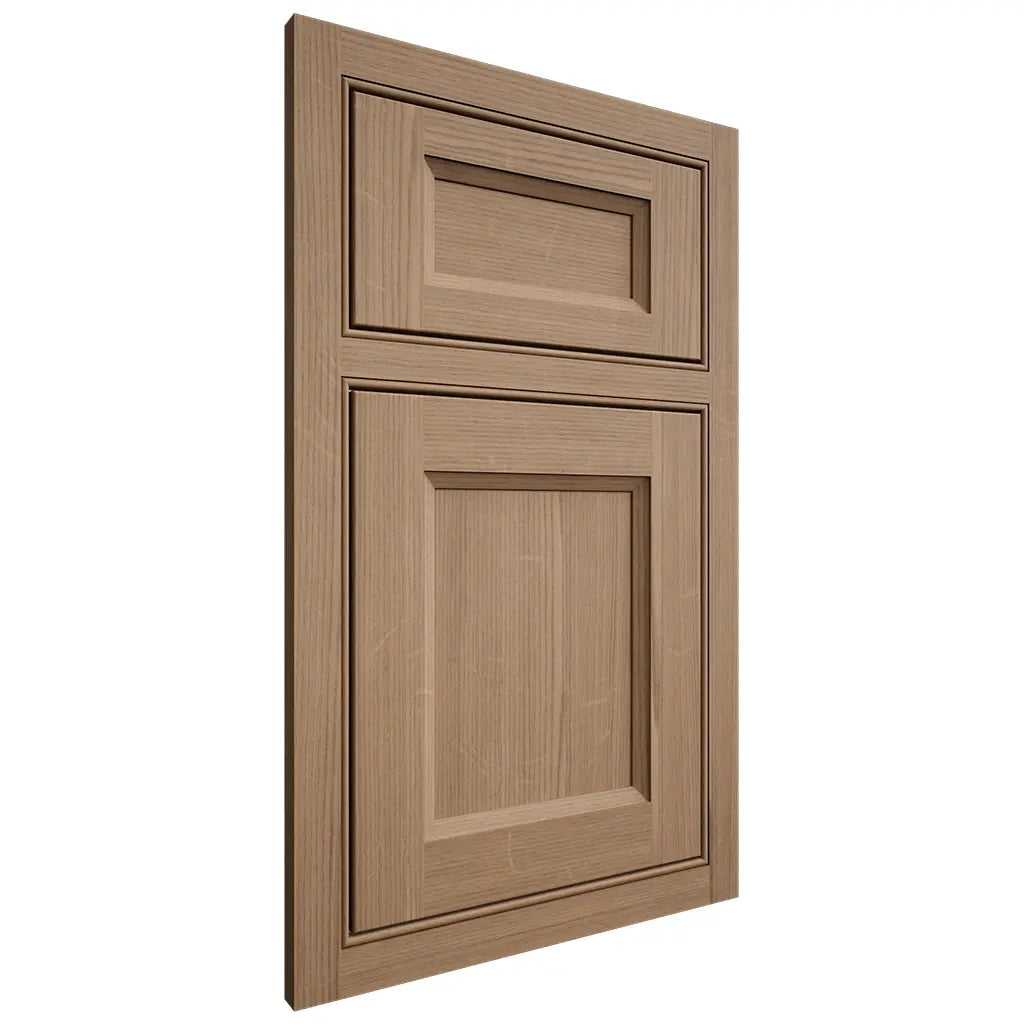 Shiloh Cabinetry Beaded Inset Greensboro White Oak Quarter Sawn Natural Door