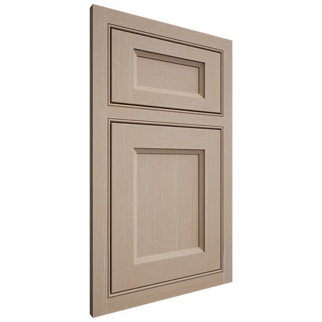 Shiloh Cabinetry Beaded Inset Greensboro White Oak Quarter Sawn Straw Door