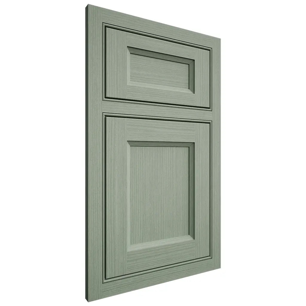 Shiloh Cabinetry Beaded Inset Greensboro White Oak Rift Cut Moss Door