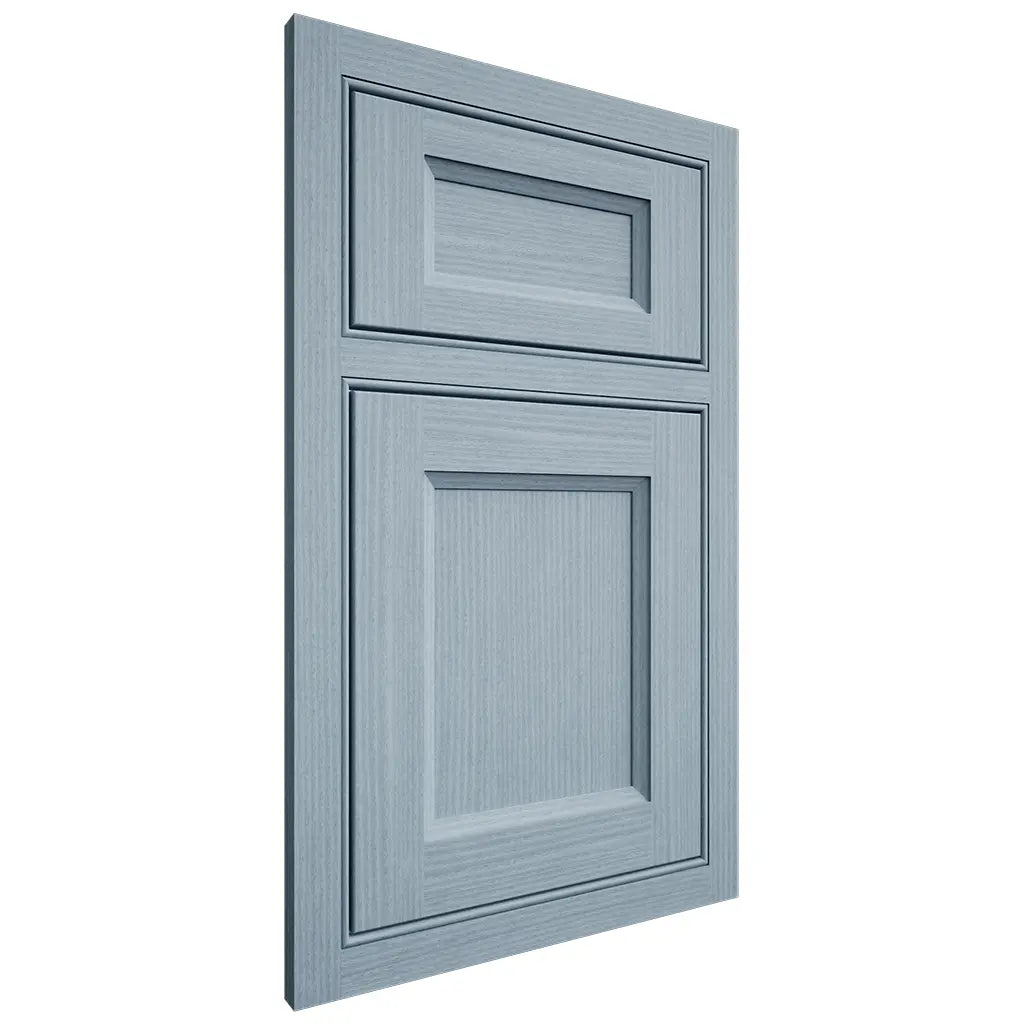 Shiloh Cabinetry Beaded Inset Greensboro White Oak Rift Cut Sky Door
