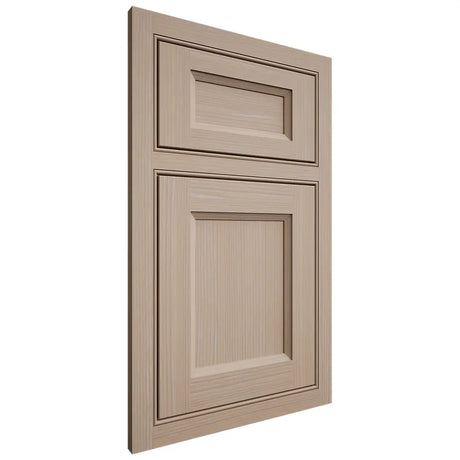 Shiloh Cabinetry Beaded Inset Greensboro White Oak Rift Cut Straw Door