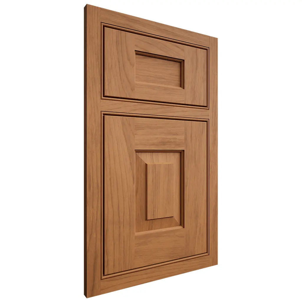 Shiloh Cabinetry Beaded Inset Hamlin Alder Plain Cut Caramel Door